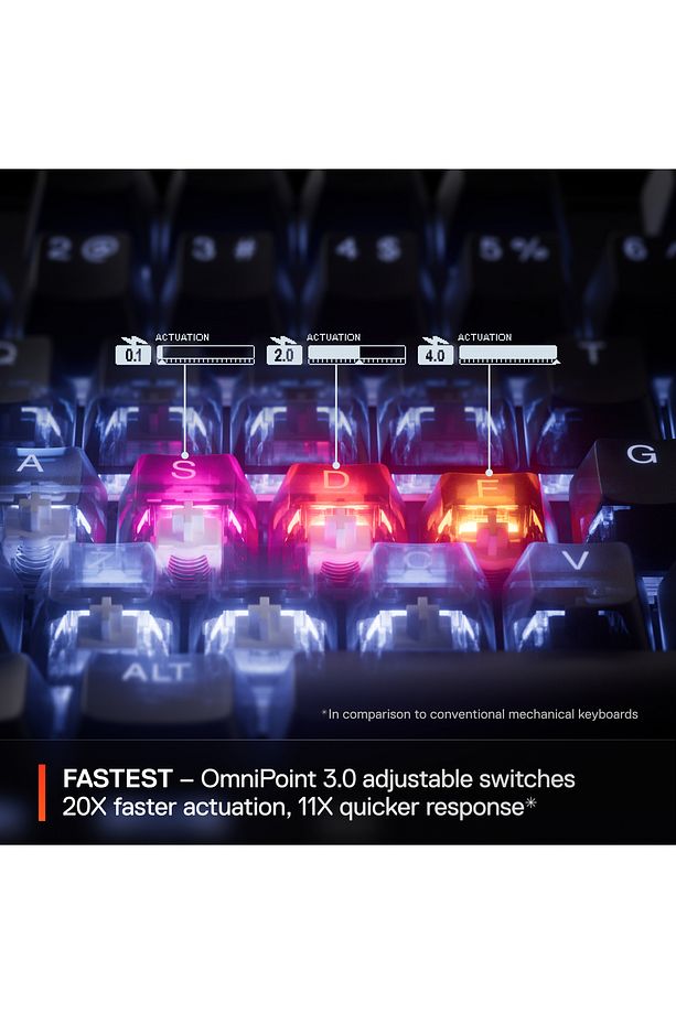 Apex Pro Mini Gen 3 OmniPoint 3.0 HiperManyetik Switch RGB Mekanik Kablolu Oyuncu Klavyesi (UK) - 5