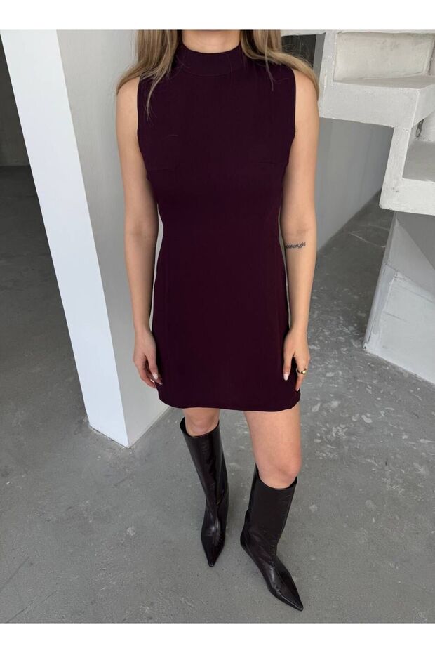 MİNİ ASKILI ELBİSE - 3