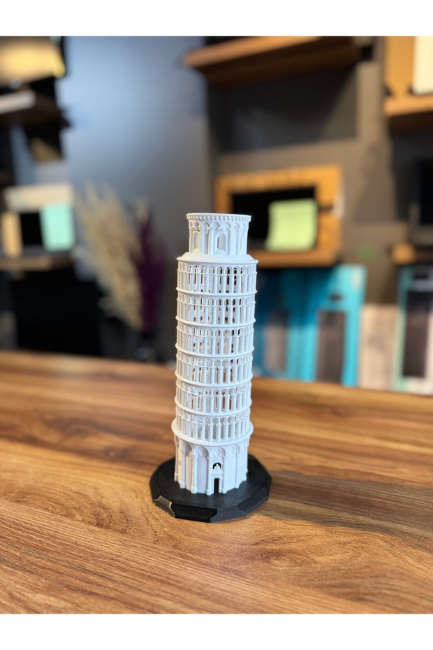 Pisa Kulesi İtalya Figürü 3D Baskı - 4