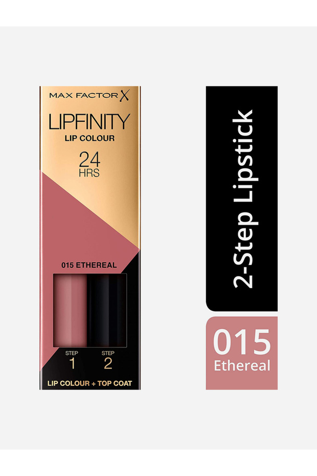 2-Step Lipfinity Lip Colour Lipstick, 015 Etheral - 3