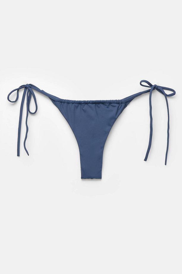 Büzgülü tanga bikini altı - 5