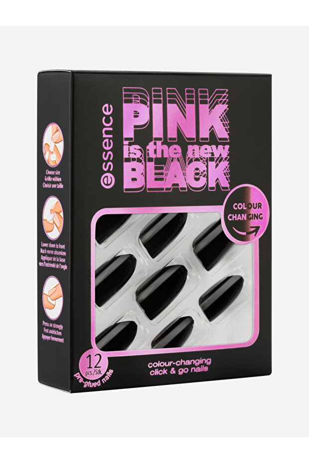 PINK Is The New BLACK Colour-Changing Click and Go Nails 01 - 1