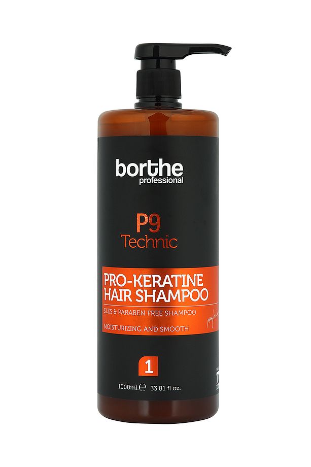 Keratin Öncesi Parabensiz Şampuan P9 Özel Seri 1000ml - 1
