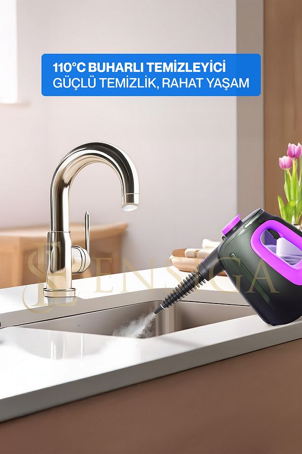 1350W 550Ml Basınçlı Buharlı Temizleyici Mutfak Fayans Ocak Derz Ve Çok Amaçlı Temizleme - 3