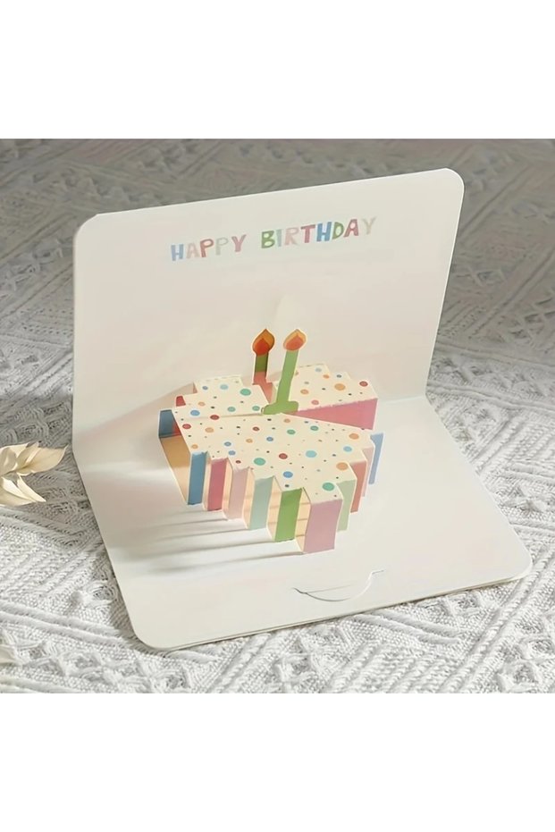 Love heart 3D Pop-Up Birthday Card with Envelope Birthday Greeting Cards Perfect Party Supplies Grea