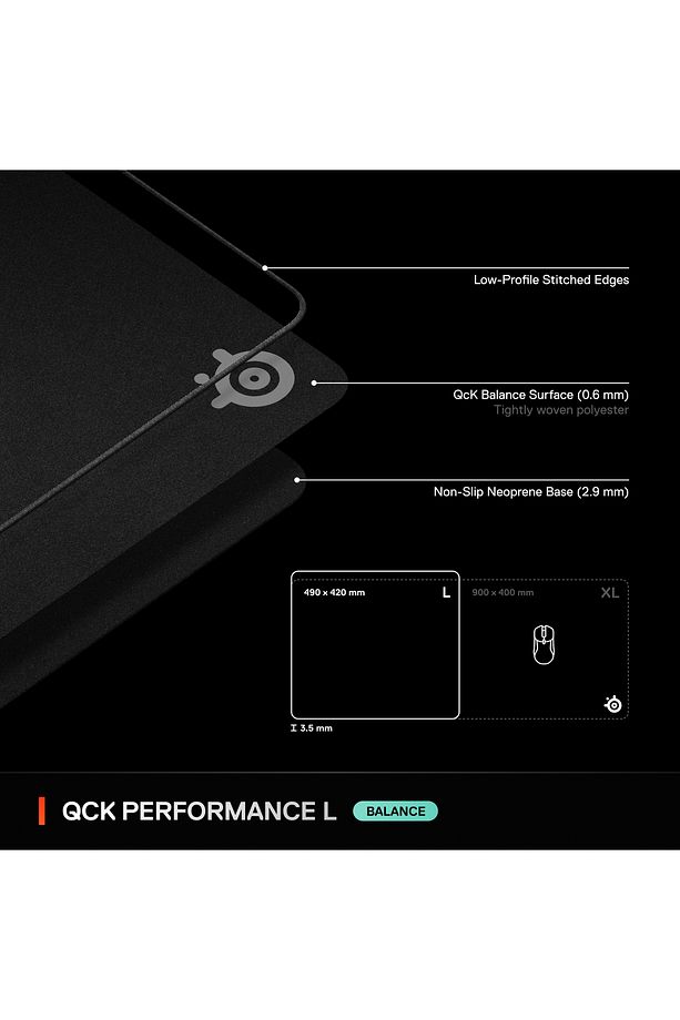 QcK Large Performance Balance Gaming Mouse Pad - 7