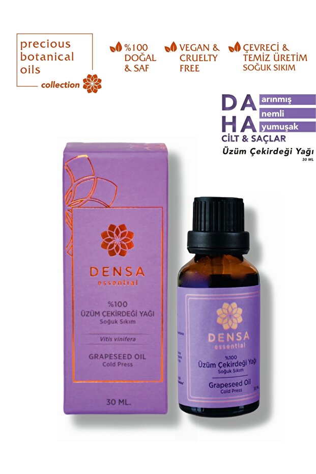 30ml 100% Natural Cold Pressed Grape Seed - Anti-Pore and Blemish, Intense Brightness and Moisture