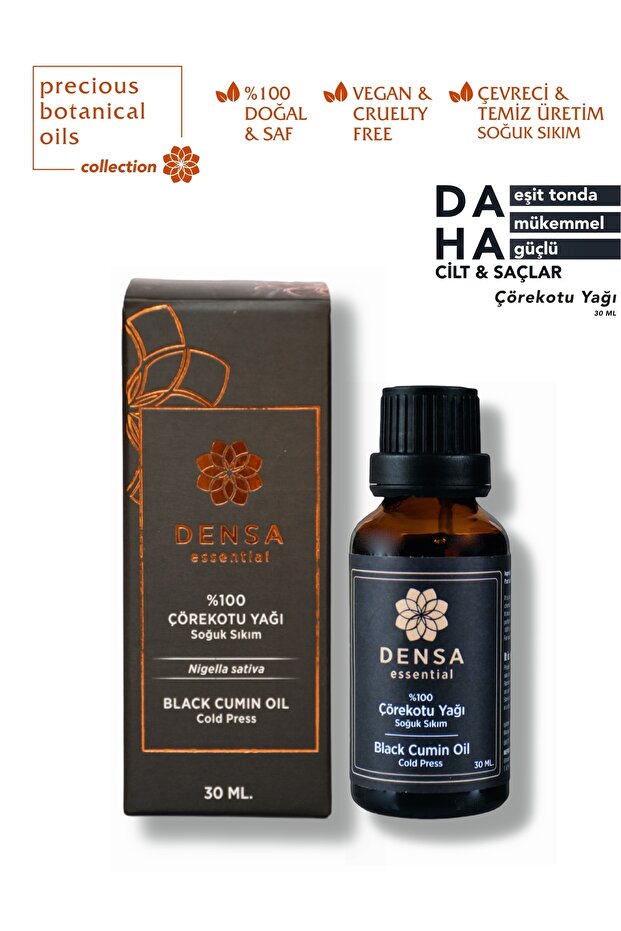 Black Cumin Seed Oil 30 ml - Additive-Free - Cold Pressed - 100% Pure and Natural