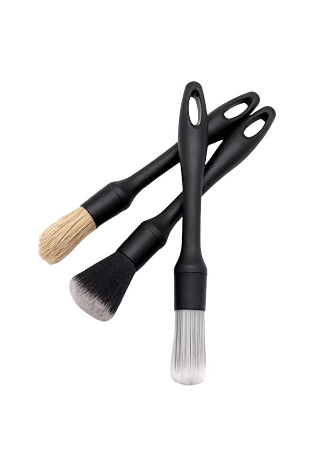 3PCS Detailing Brush 3PCS Car Detailing Brush Set Super Soft Auto Interior Detail Brush With Synthet