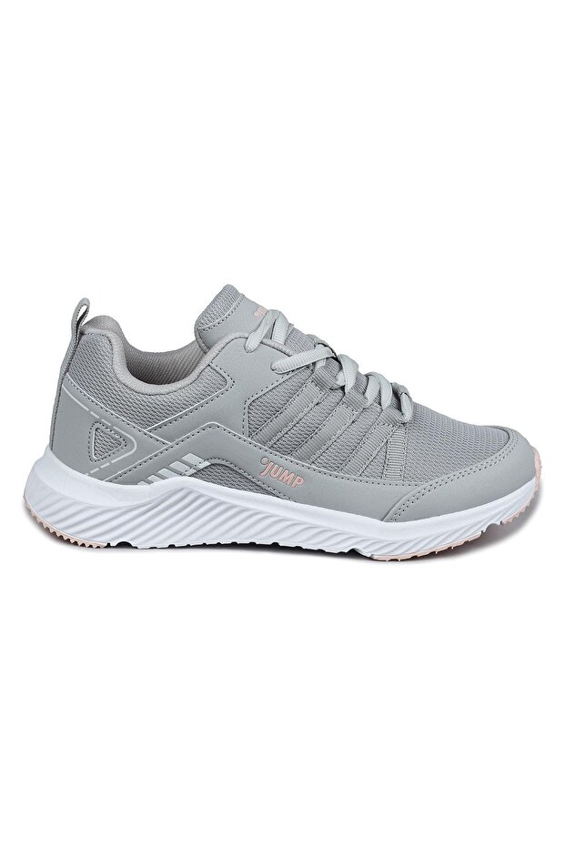 24865 Gray - Salmon Pink Women's Sneaker Casual Sneakers