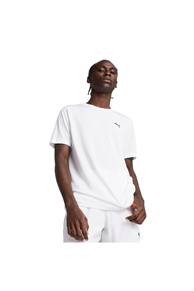 682542 ESS Small Logo Poly Tee Tişört Erkek T-Shirt BEYAZ