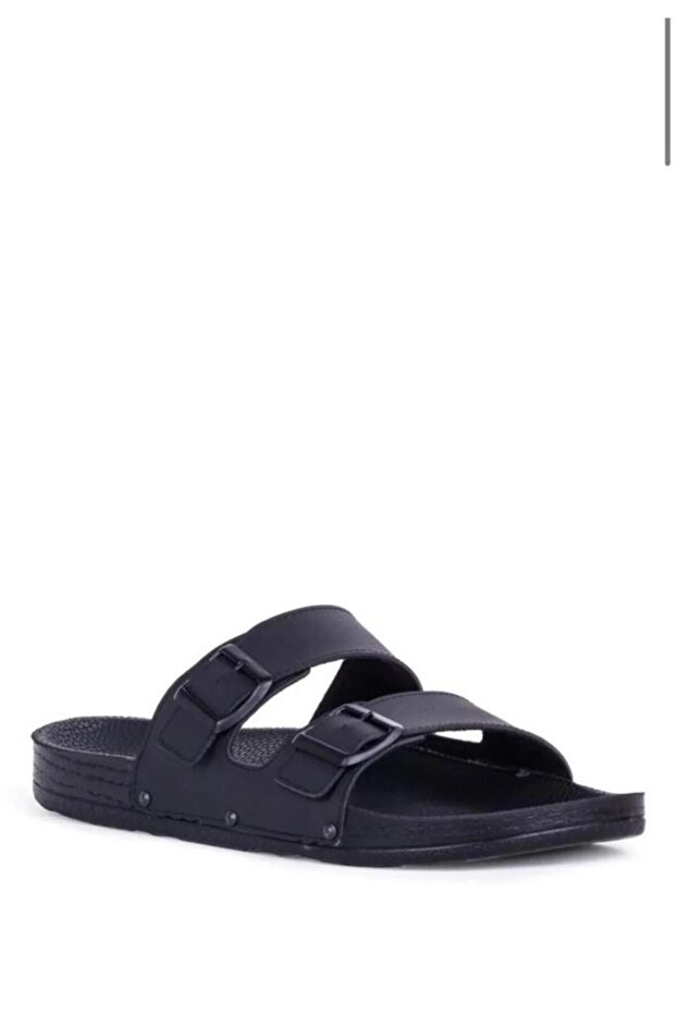 ®| Pc-7038-3485 Black - Large Size Slippers 45-46-47 Number
