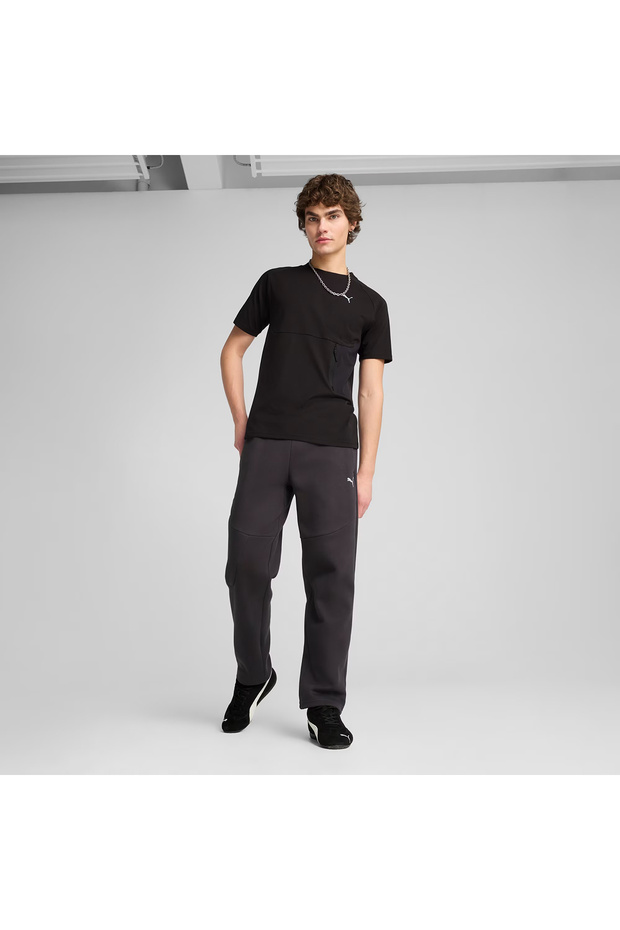 Tech Pocket Erkek Siyah Günlük Stil T-Shirt 62967301 - 3