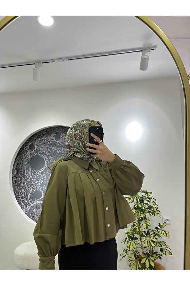 Kısa Pileli Ceket - 3