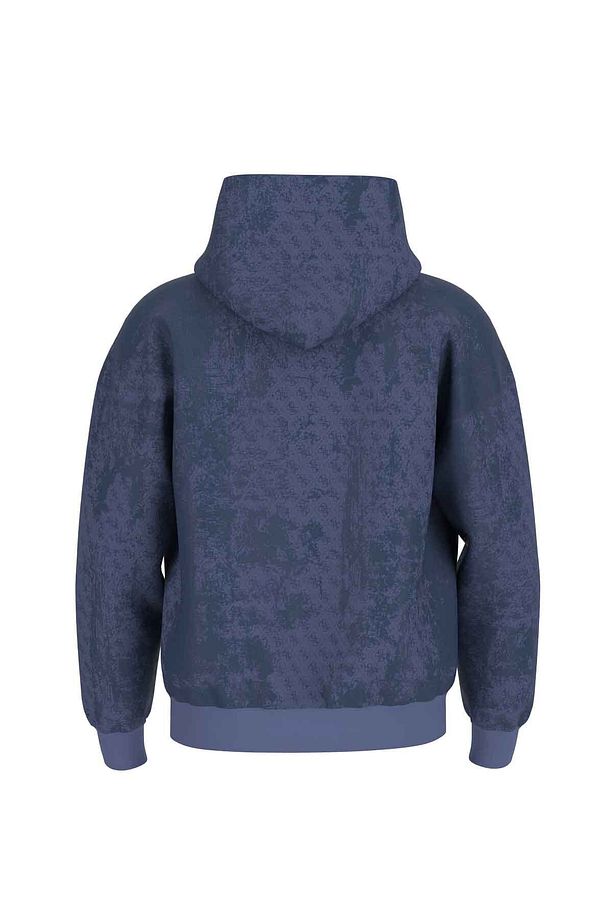 Erkek Gotam Kapüşonlu Sweatshirt - Mavi - 2
