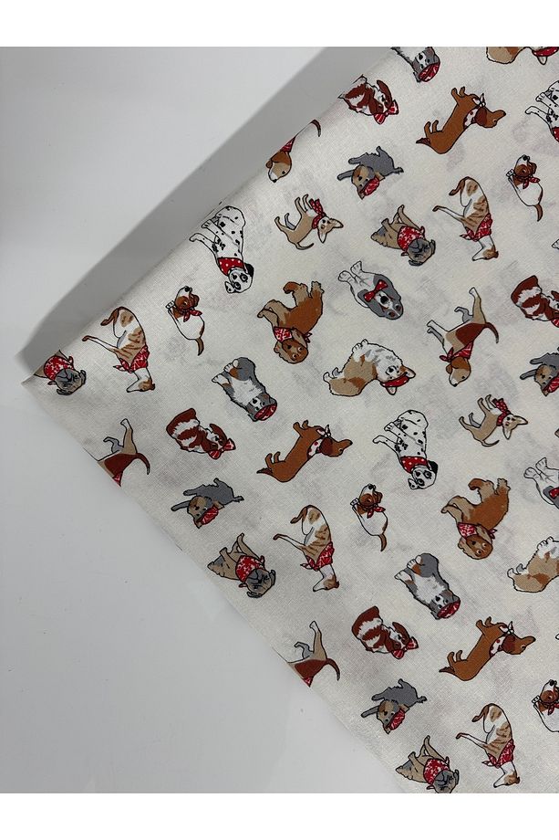 %100 Pamuk Desenli Poplin Kumaş - En: 160cm - 3
