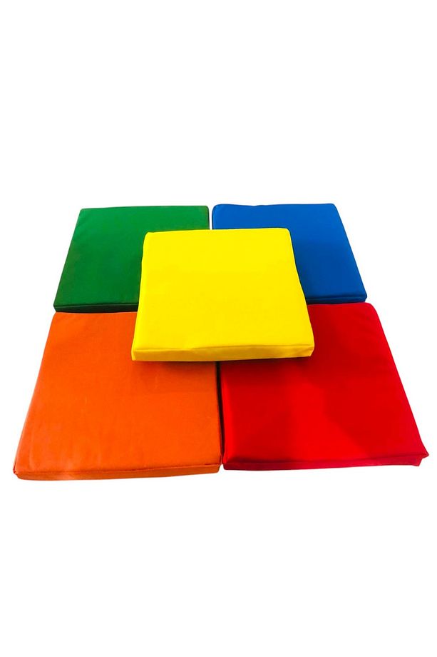 Kare Minder 40x40x5 cm Anaokulu Kreş Çocuk Minderi (5 Adet) - 1