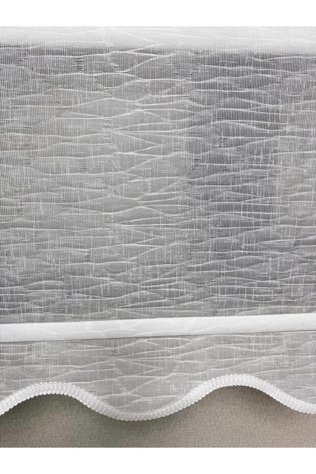 Keten Kumaşlı Çift Mekanizmalı Tül Stor Perde TSK1004 - 4