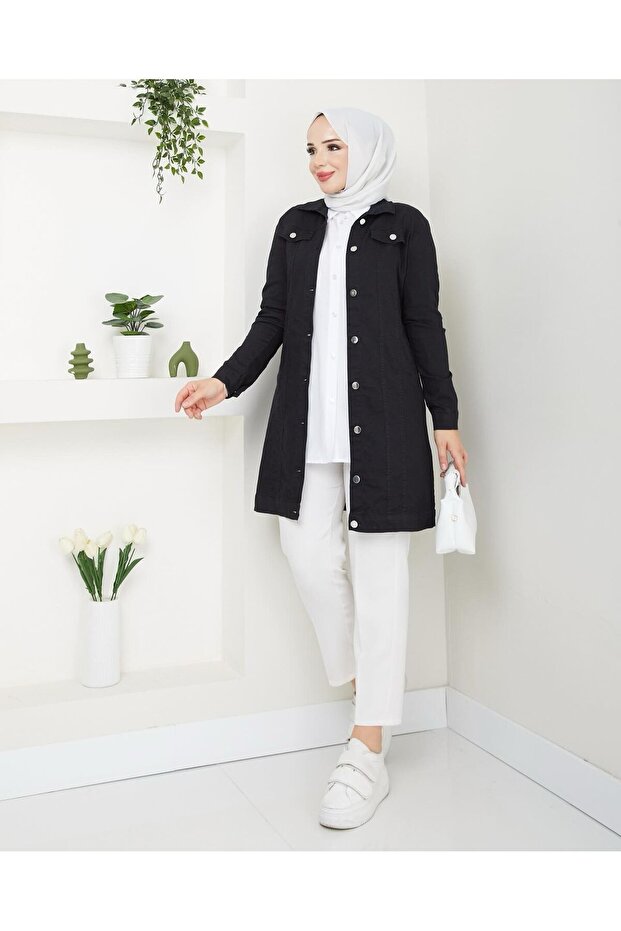 Denim Jacket 90 cm Length - 2