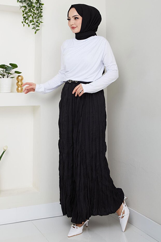 تنورة سوداء تفاعلية حادة HM2706 - 3