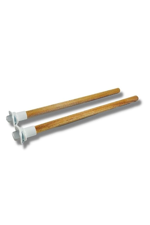 Ahşap Tünek Plastik Başlıklı 20cm 2 Adet - 1