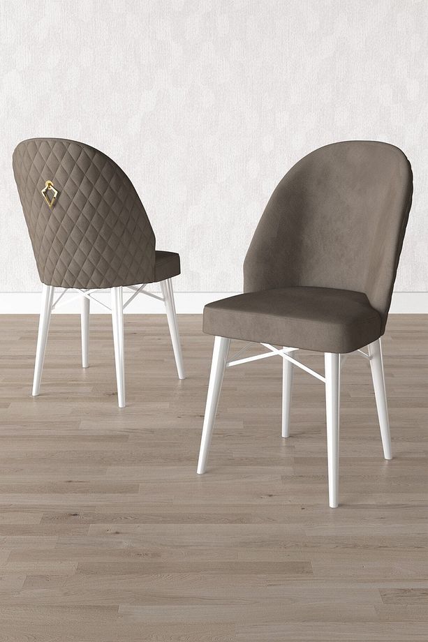 Calvin Beyaz 80x132 Mdf Açılabilir Mutfak Masası Takımı 4 Sandalye, 1 Bench - 4