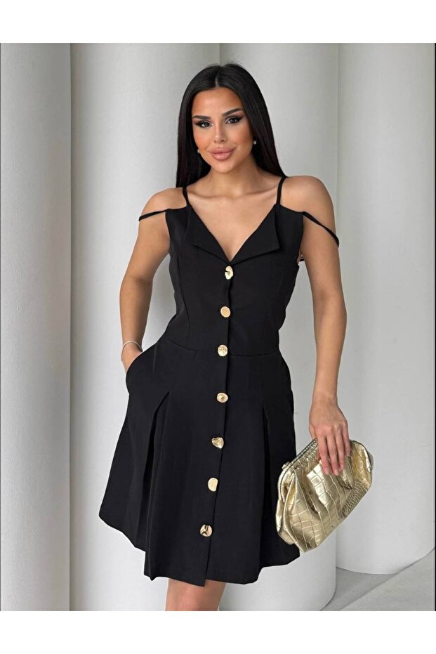 OMUZ ASKILI ELBİSE - 3