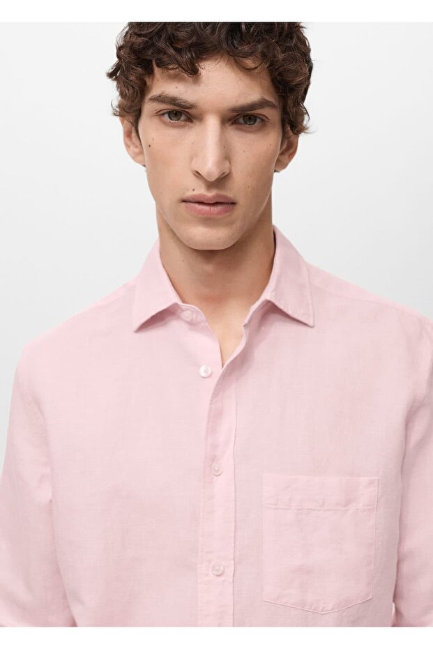 Klassisch geschnittenes Leinenhemd - 6