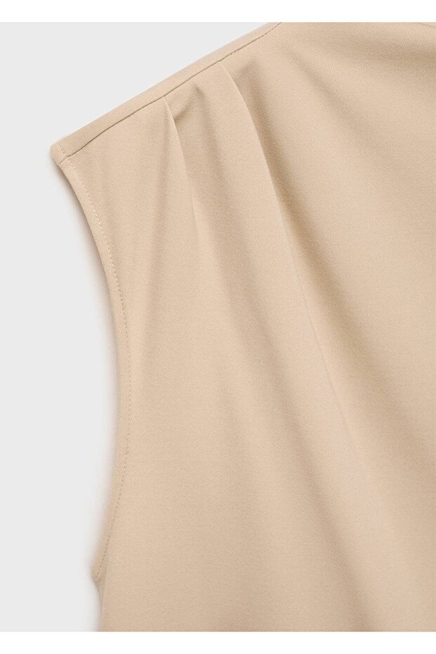 Hamile için drape yaka tişört - 7