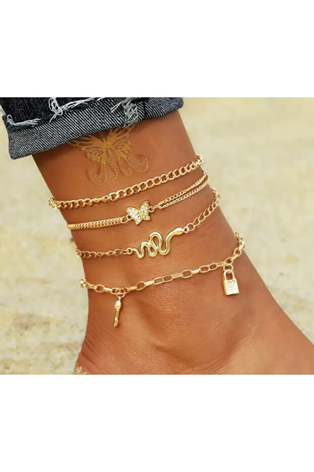 Bohem dörtlü halhal set - 1