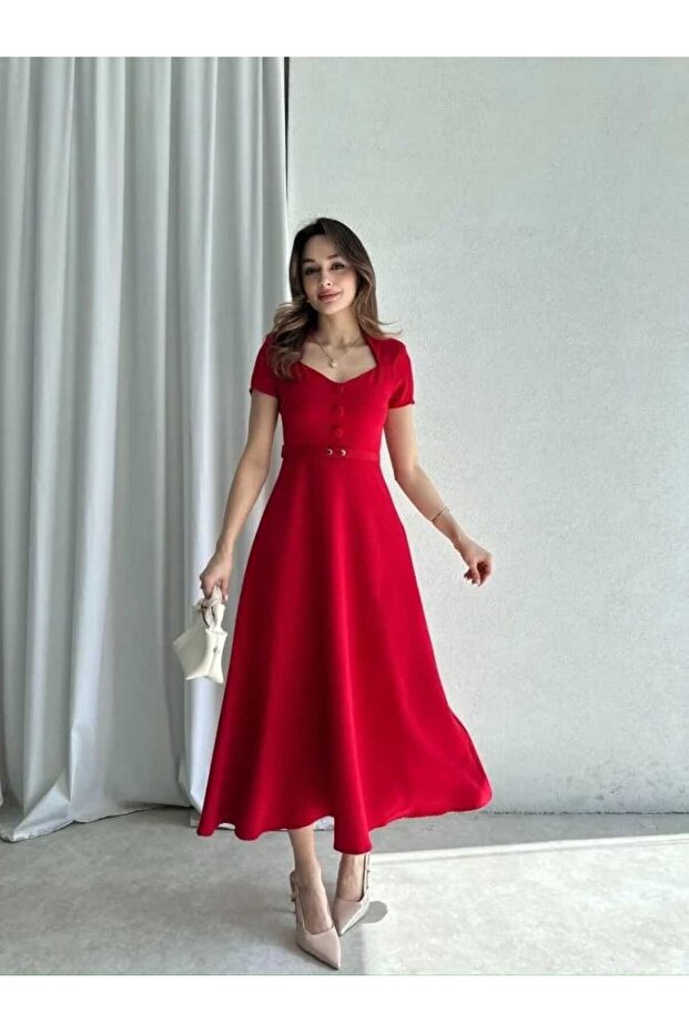 RAZİANA Midi Elbise - 1