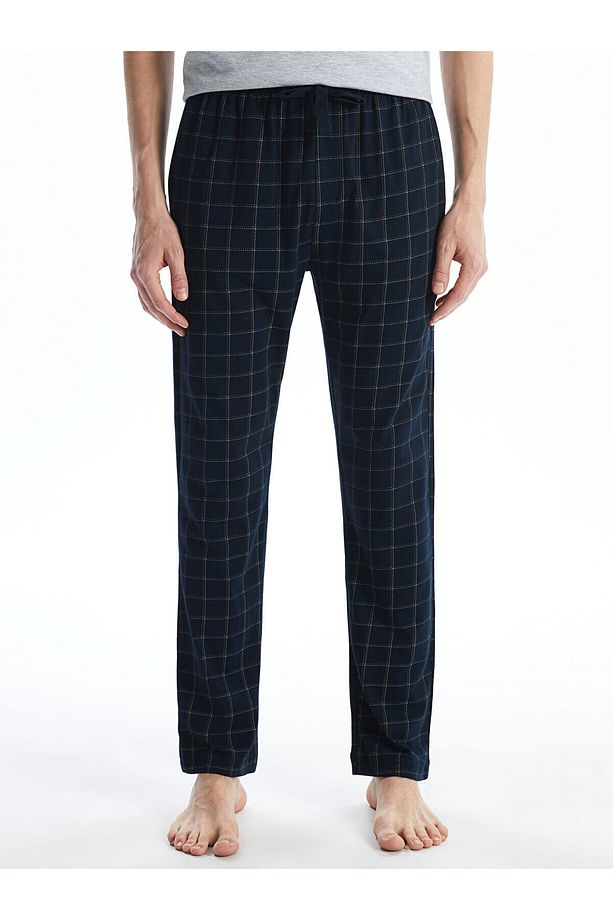 Standart Kalıp Ekose Erkek Pijama Alt - 2