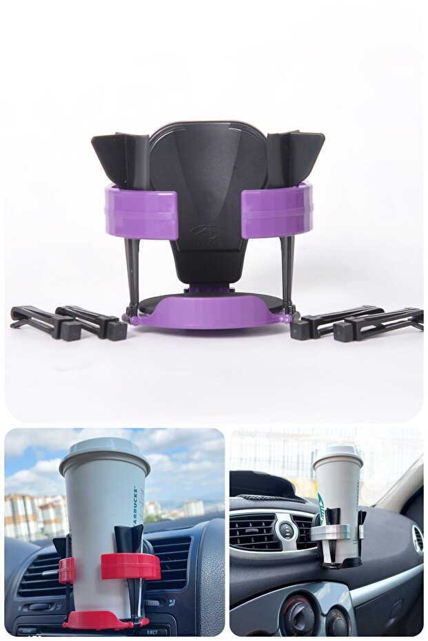 Purple Color Car Cup and Beverage Holder