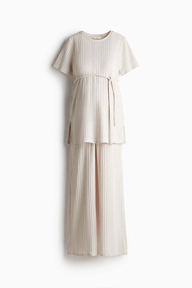 MAMA 2-piece rib-knit set