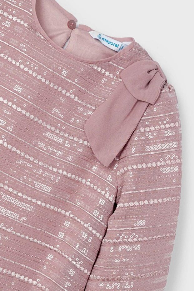 Pullu Elbise - Gül Kurusu - 2