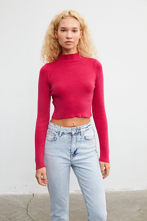 Dik yaka basic crop kazak - 3