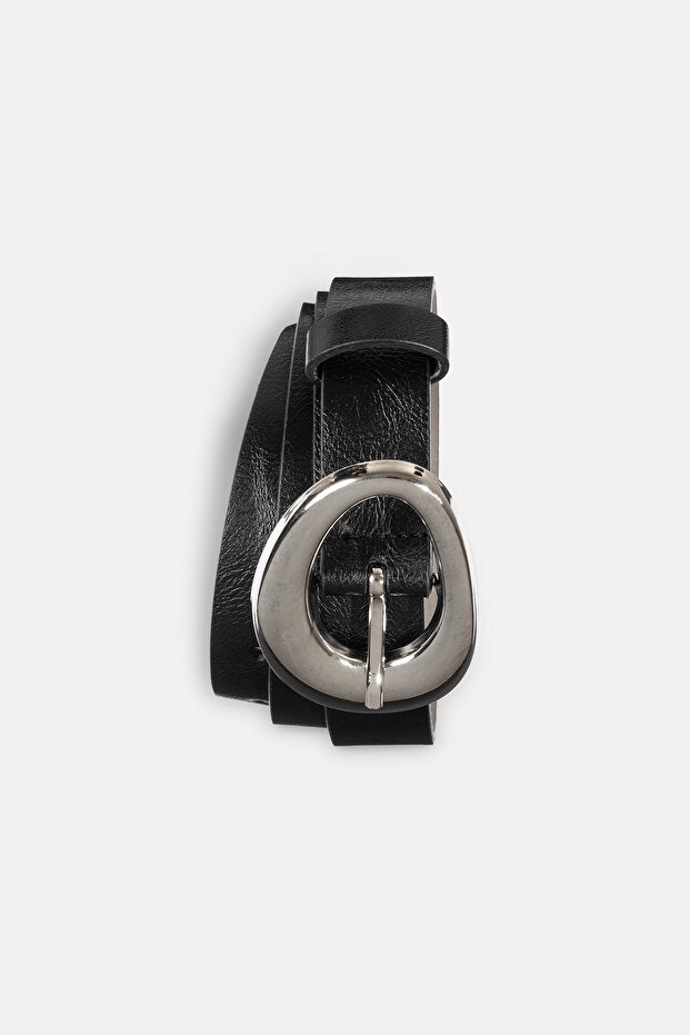 Siyah deri kemer - 2