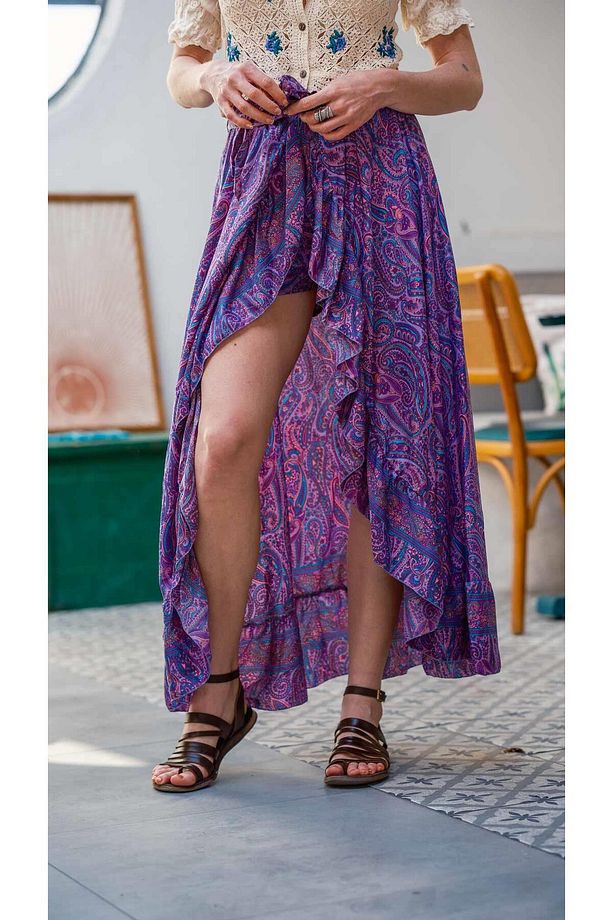 Bohemian Dreamer İpek Şort Etek - 3