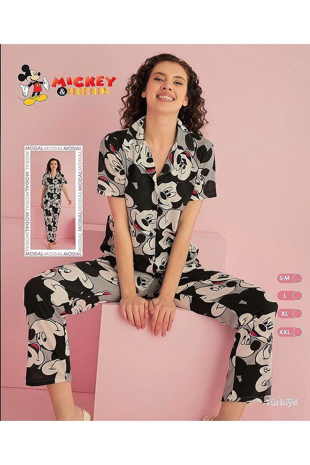 Mickey Mouse Genç Pijama Takımı - 1