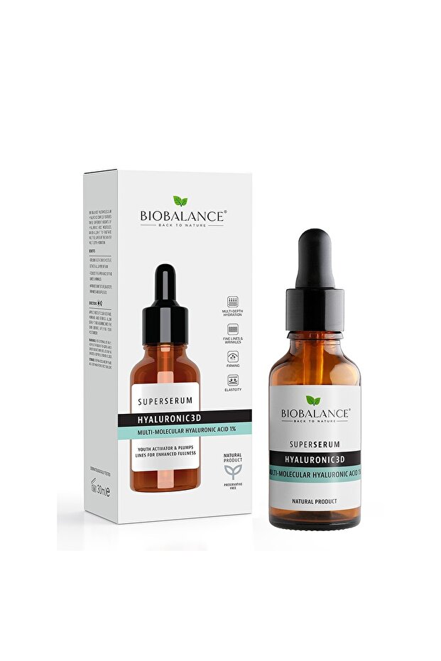 Hyaluronic 3D Multi Molecular Hyaluronic Acid 1% Super Serum, 30Ml