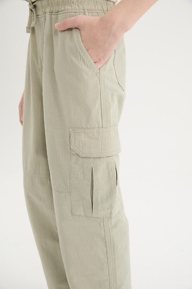 Erkek Çocuk Loose Fit Standart Paça Gofre Dokulu Pantolon D7794A825SP - 6