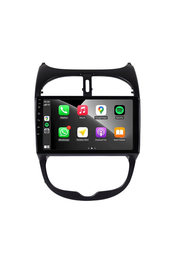 Peugeot 206 Araç Multimedya Android Ekran Carplay Navigasyon Double Teyp 2+32 9" 98-10 Black BLUEWAY - 3