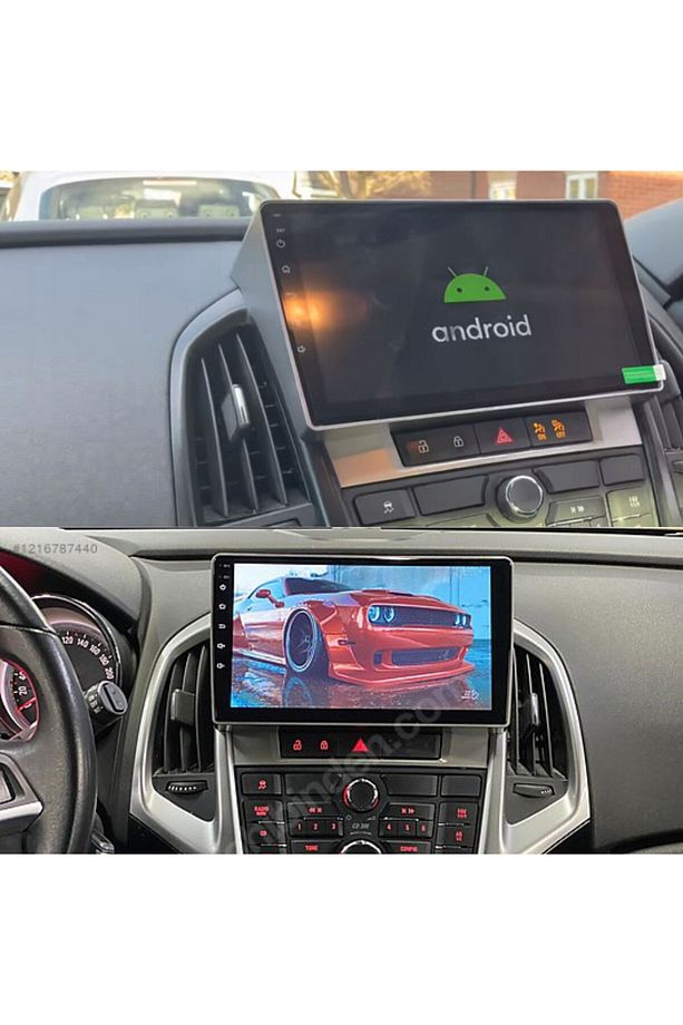 Opel Astra J Araç Multimedya Android Ekran Carplay Navigasyon Double Teyp 2+32 9" 10-20 Silver BLUEW - 4
