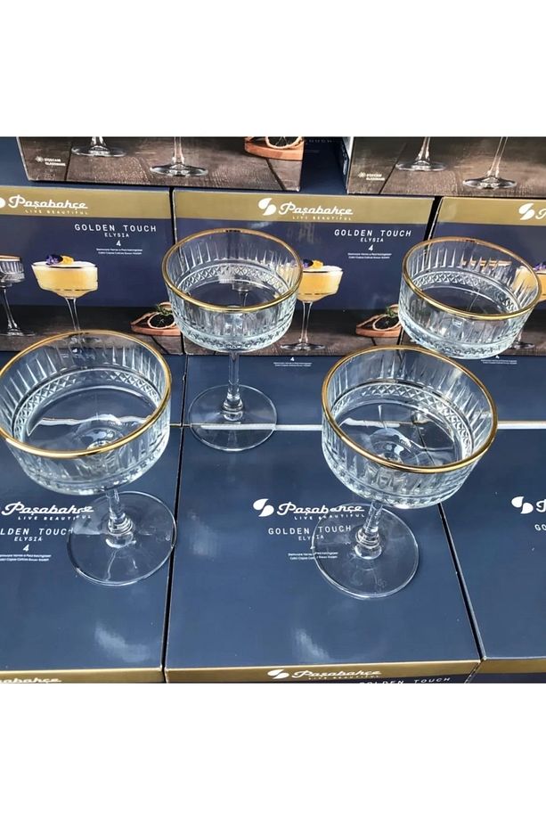 Elysia Altın Yaldızlı Kadeh 4 Adet 440436 Elysia Gold - 2