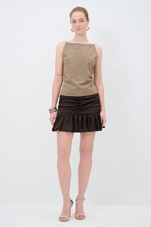 Sırt Dekolteli Bluz - 4