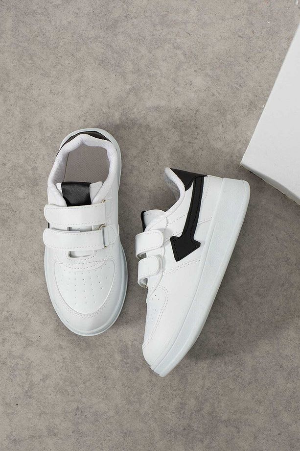 Çocuk Cırtlı Rahat Sneaker Spor Ayakkabı - 4