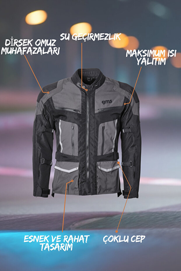 GMS TIGRIS WP CEKET SİYAH ANTRASİT - 1