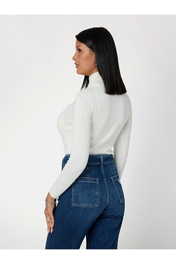 Piper Taşlı Slim Fit Balıkçı Yaka Kazak W4BR03Z2NQ2  KAZAK W4BR03 Z2NQ2 G012 - 3