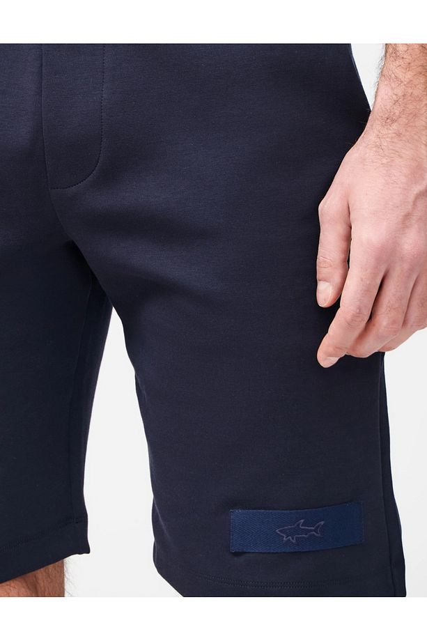Erkek Beli Lastikli Logolu Regular Fit Pamuklu Lacivert Şort 25411850-050 - 5