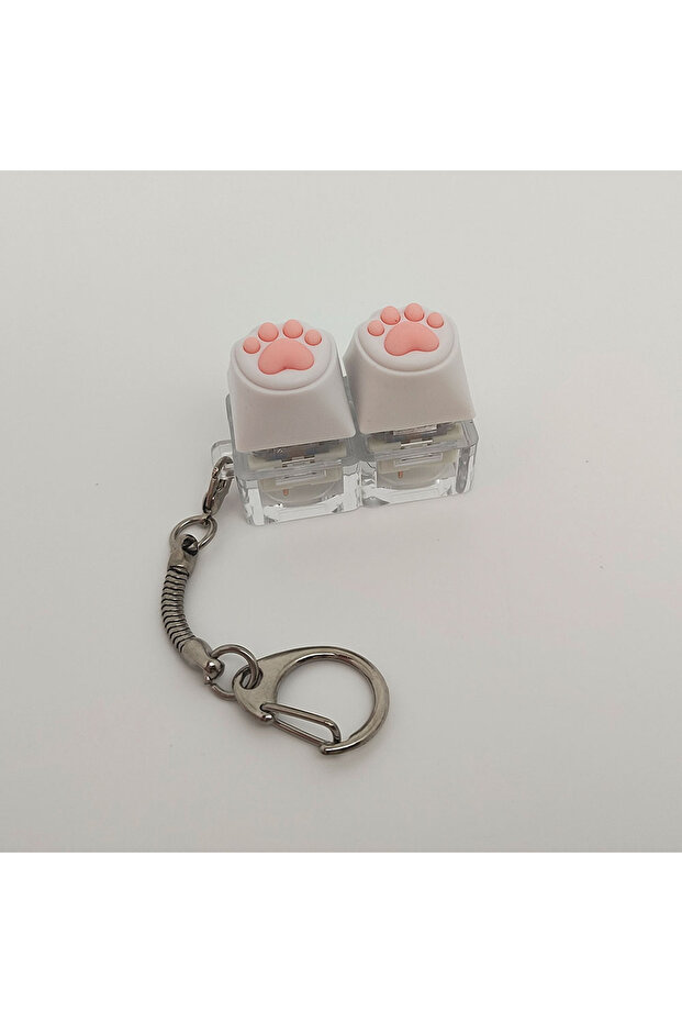 2keys MZYSK Silicone Soft Cat Claws Keychain Key Ring Pendant Mobile Phone Backpack Pendant Desktop